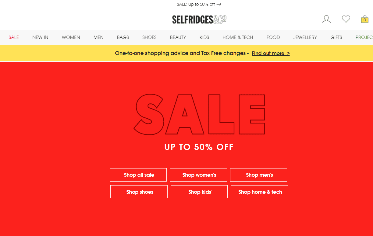 Selfridges优惠码2026 塞尔福里奇百货官网圣诞闪促全场时尚品牌低至5折促销直邮港澳