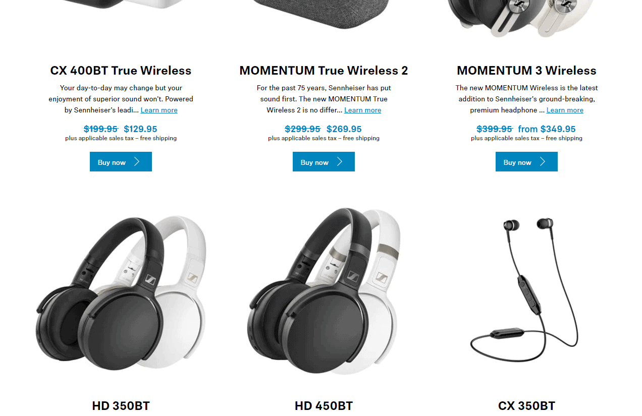 Sennheiser优惠码2026 森海塞尔美国官网精选多款耳机低至74折促销美境免邮