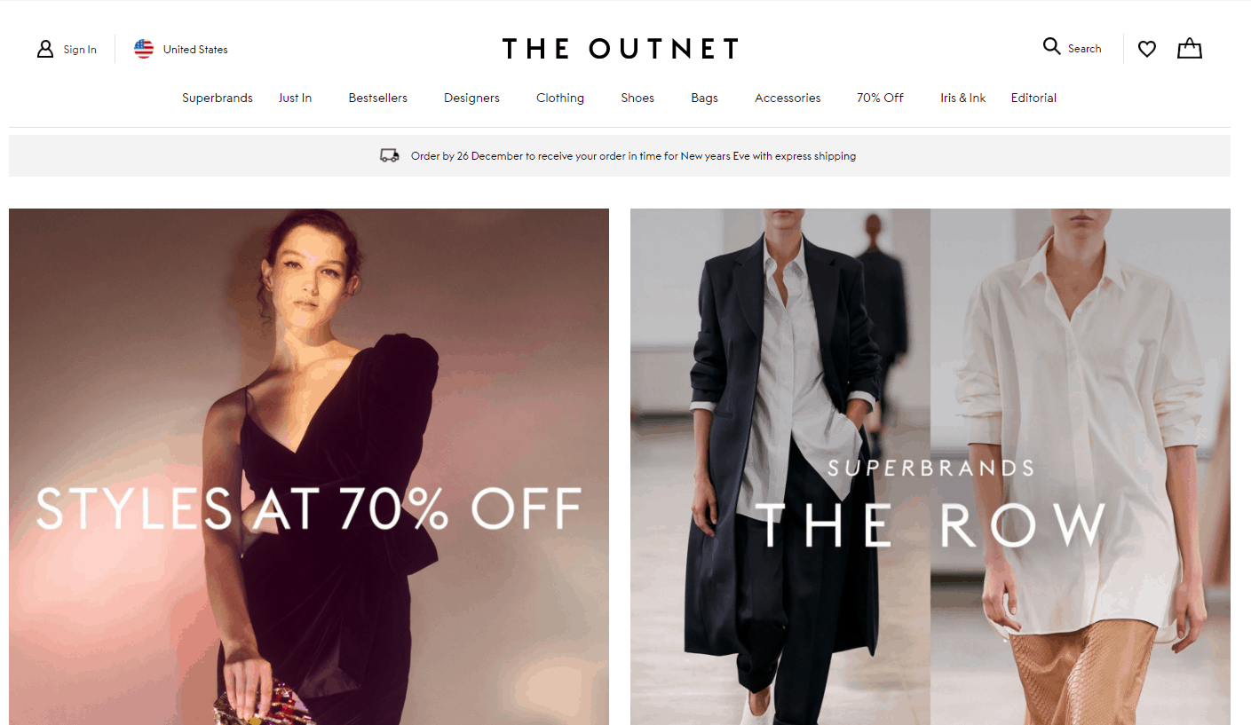 The Outnet折扣码2026 theoutnet中文网精选商品低至3折促销好价收大牌