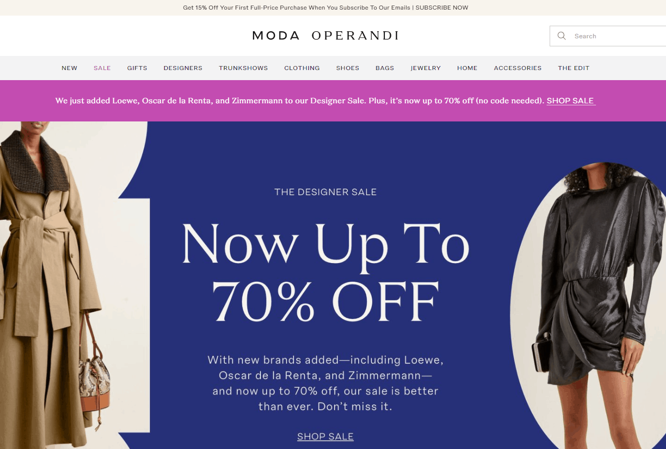Moda Operandi优惠码2026 modaoperandi美国官网时尚大促精选商品低至3折促销可直邮中国