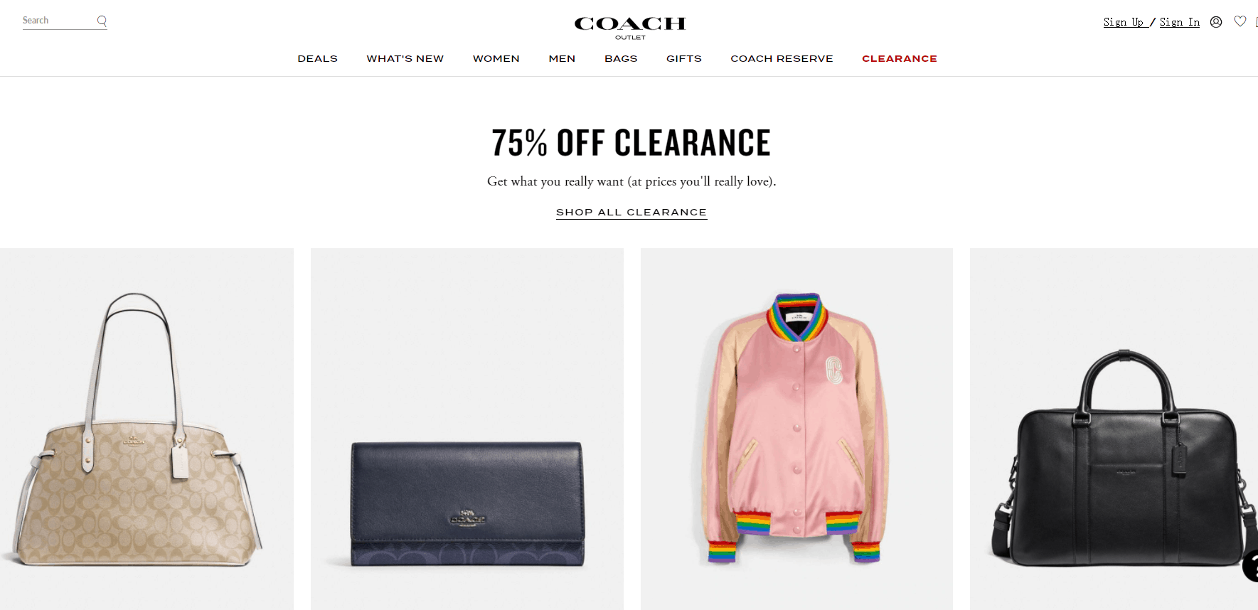 Coach Outlet折扣码2026 蔻驰工厂店全场低至25折促销满额免邮