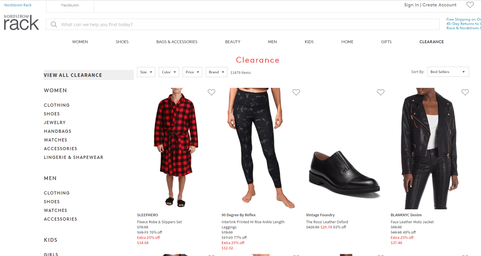 Nordstrom Rack优惠码2026 nordstromrack网站清仓区低至0.9折+额外75折满额免邮