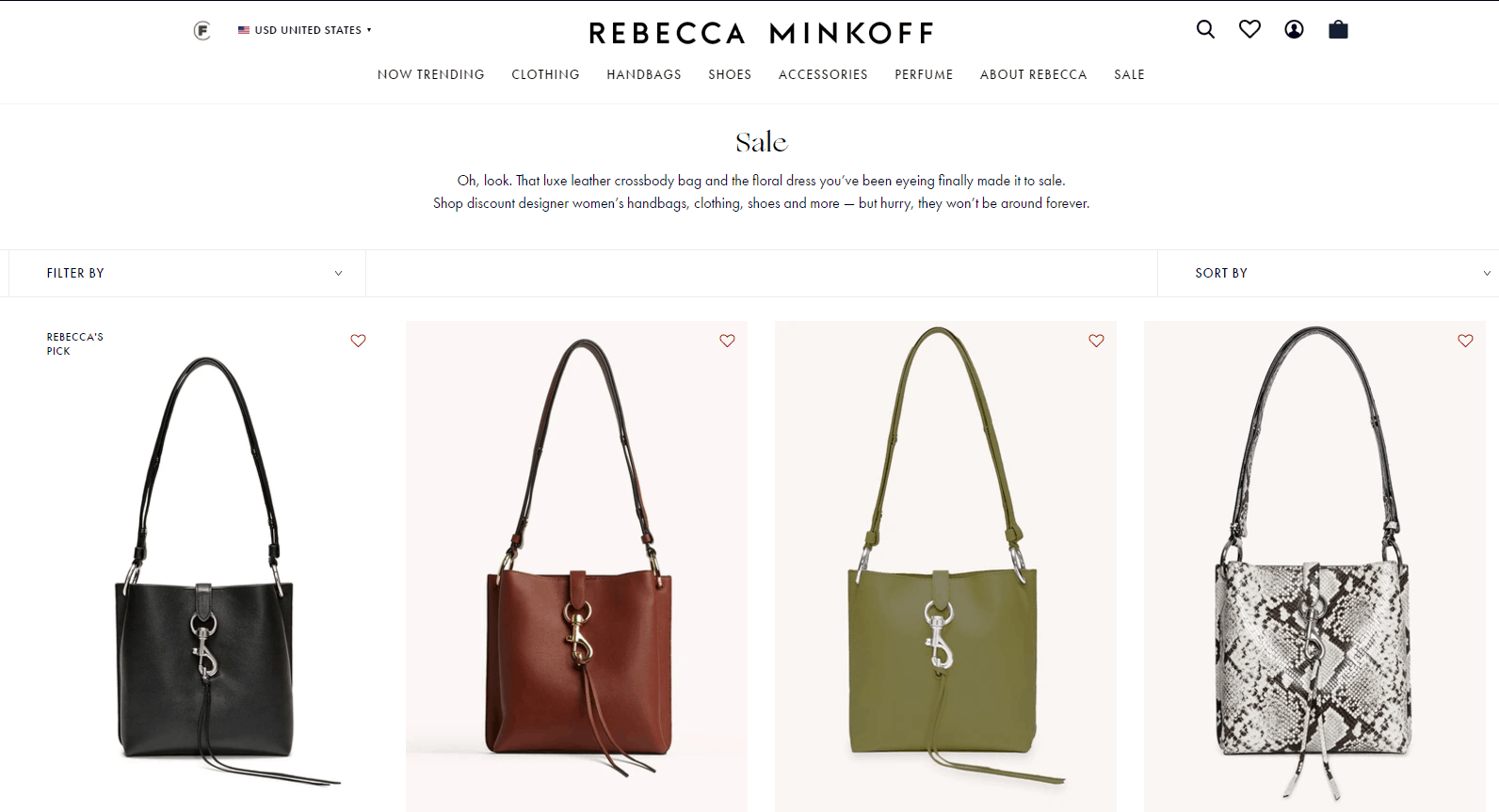 Rebecca Minkoff优惠码2026 rebeccaminkoff美国官网折扣区精选美包低至25折促销美境免邮