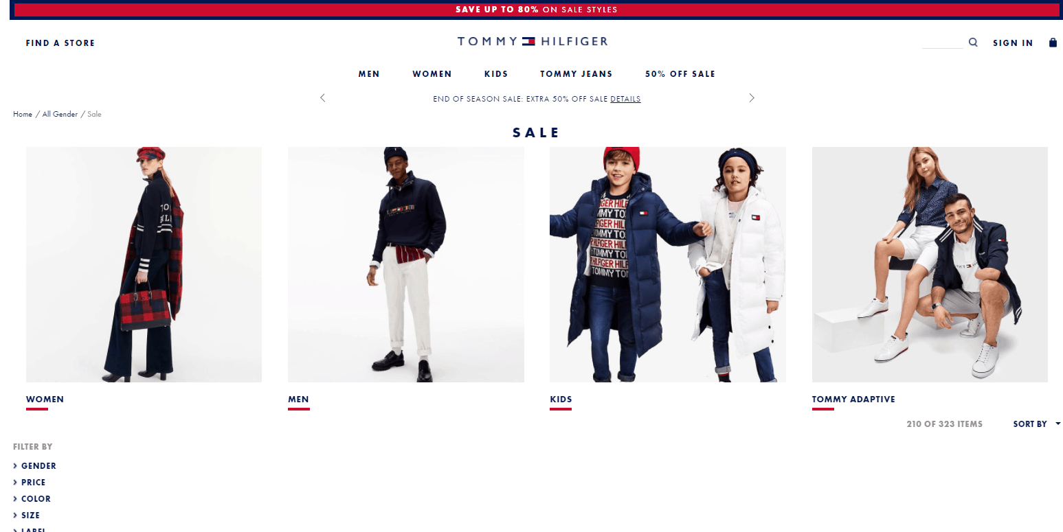 tommy优惠码2026 Tommy Hilfiger美国官网现有折扣区精选商品低至2折促销满额免邮