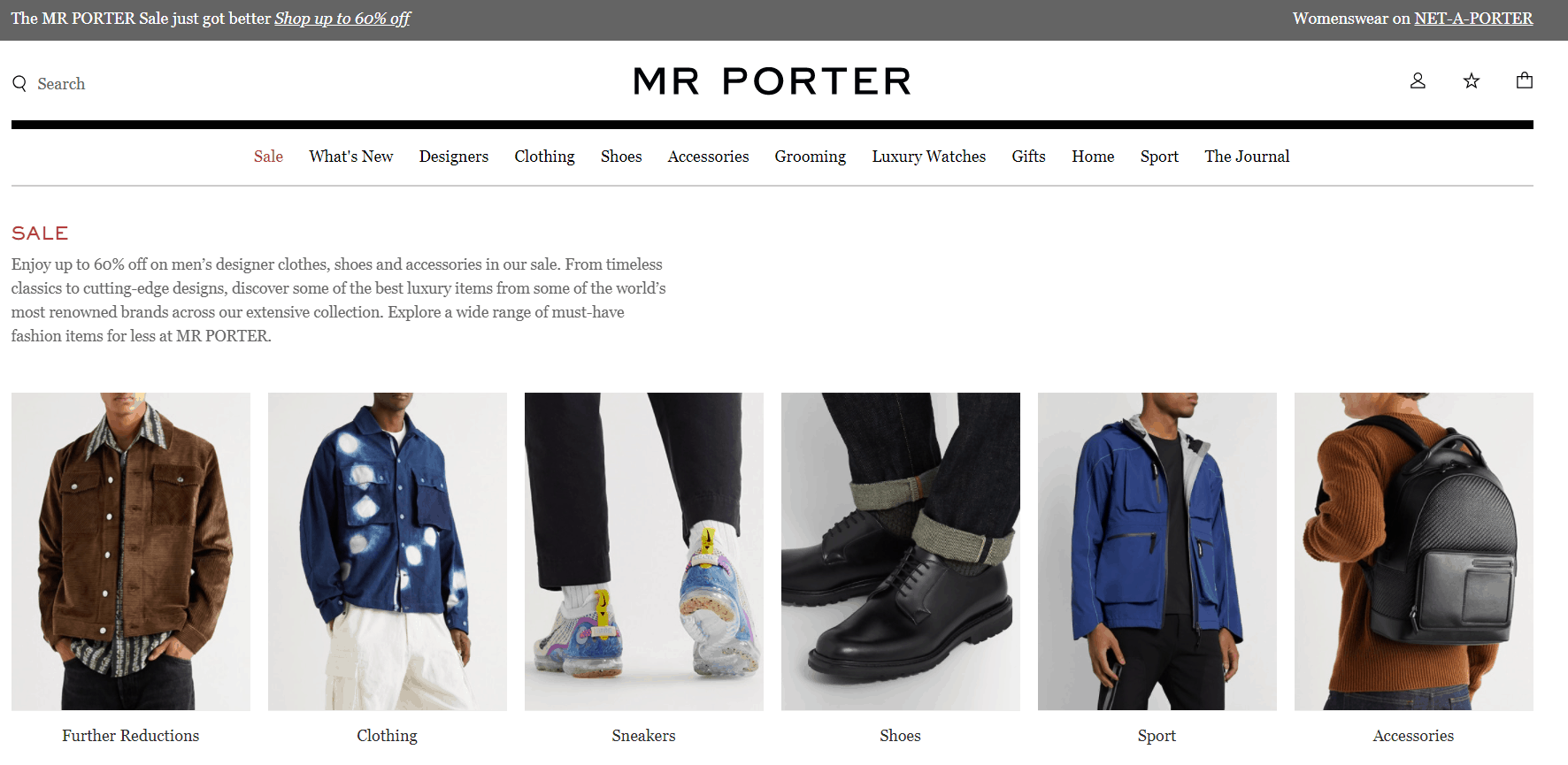 Mr.Porter优惠码2026 Mr Porter英国官网年末大促精选商品低至4折特卖收好价BLCG
