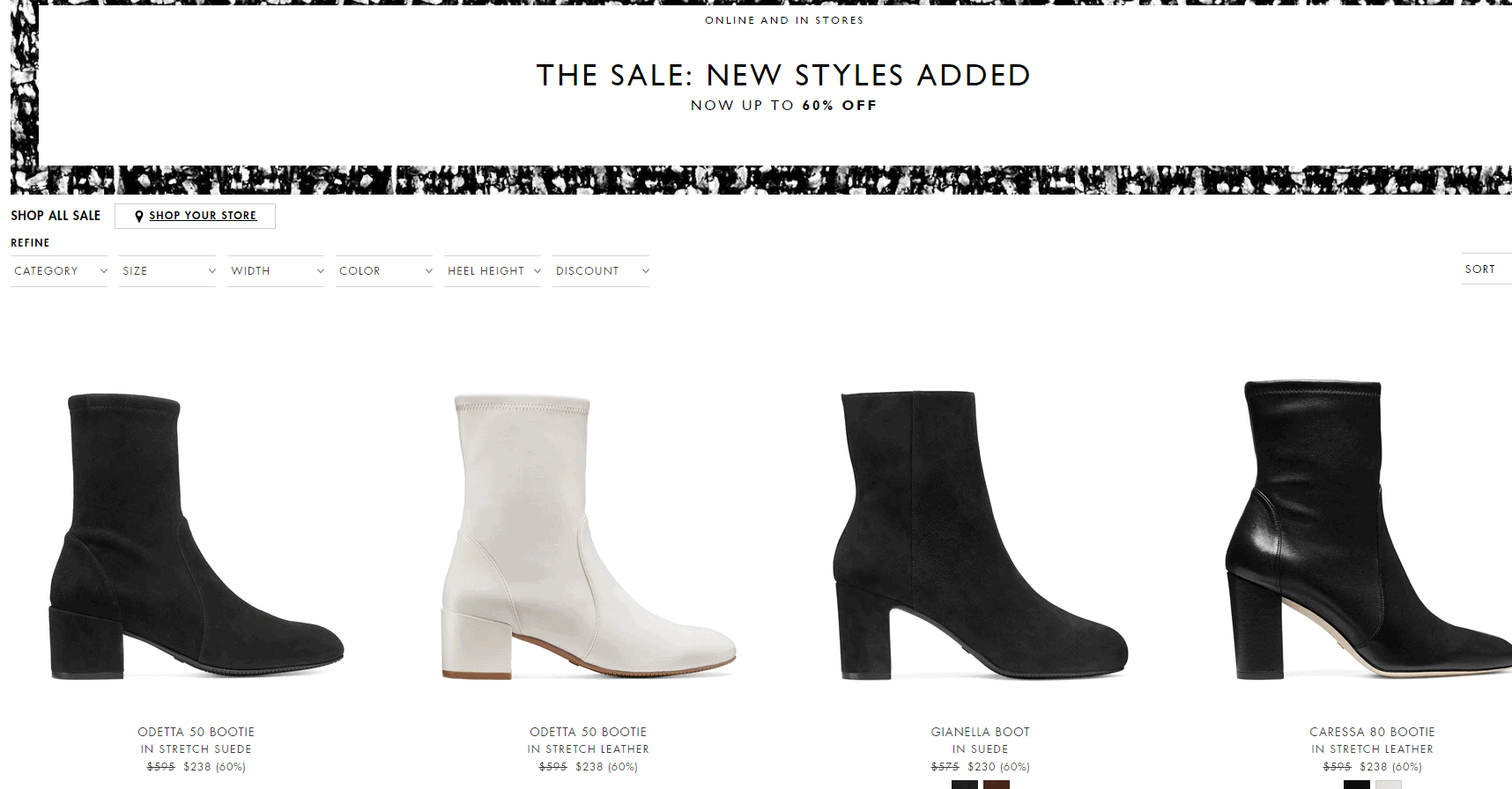 Stuart Weitzman优惠码2026 stuartweitzman美国官网有精选鞋履低至4折+2双额外75折促销任意单美境运费
