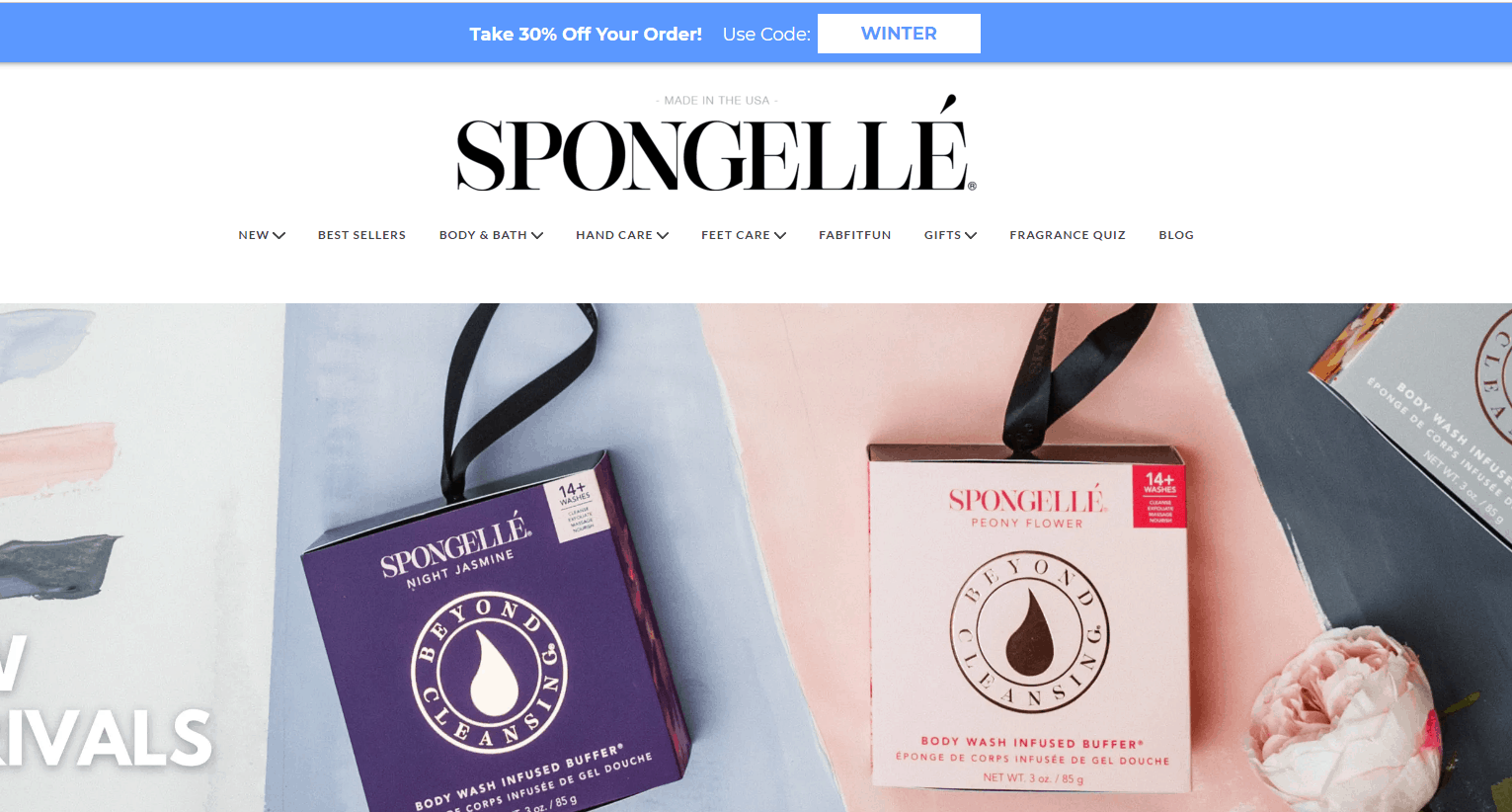 Spongelle优惠码2026 spongelle官网现有精选商品额外7折促销满额免邮