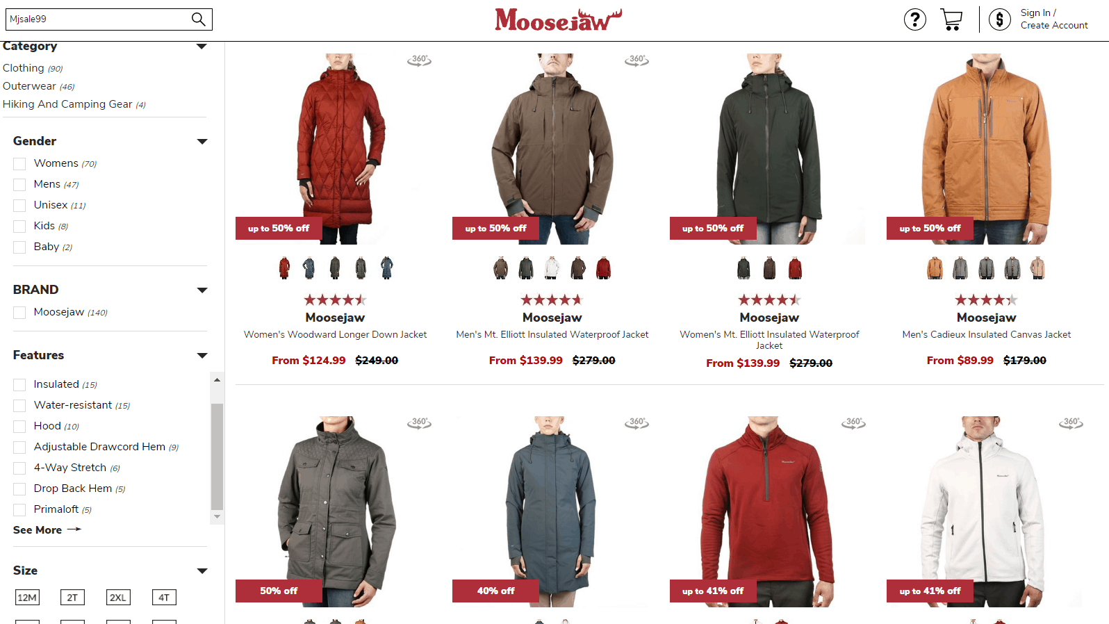 Moosejaw优惠码2026 moosejaw美国官网冬季大促清仓区鞋服低至5折促销满额免邮
