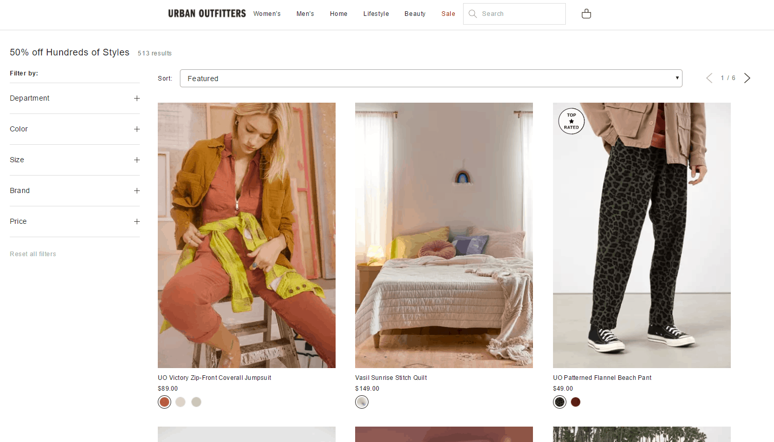 Urban Outfitters优惠码2026 urbanoutfitters美国官网折扣区商品5折促销满额免邮