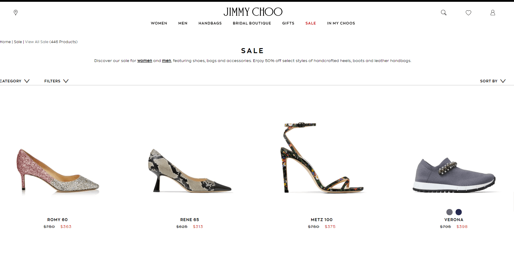 Jimmy Choo优惠码2026 jimmychoo美国官网精选商品一律5折促销好价收热门款