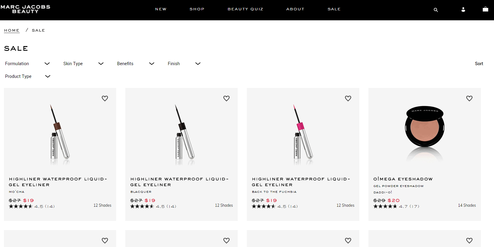 Marc Jacobs Beauty优惠码2026 marcjacobs美国官网精选商品低至4折促销满额免邮