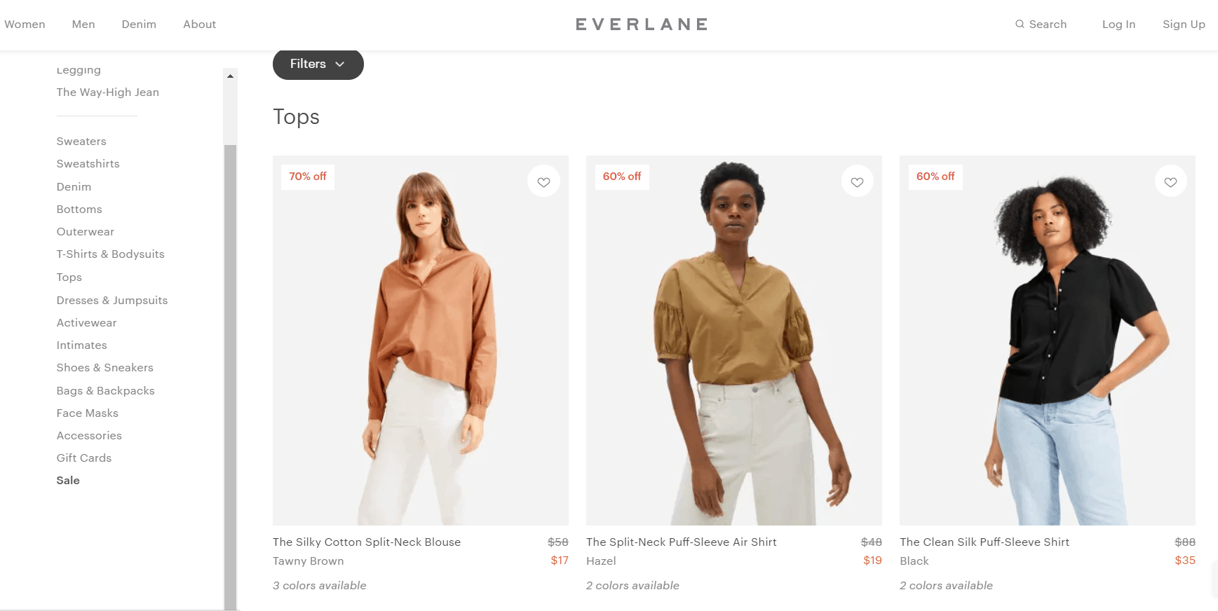 Everlane优惠码2026 everlane美国官网现有精选商品低至3折促销美境免邮