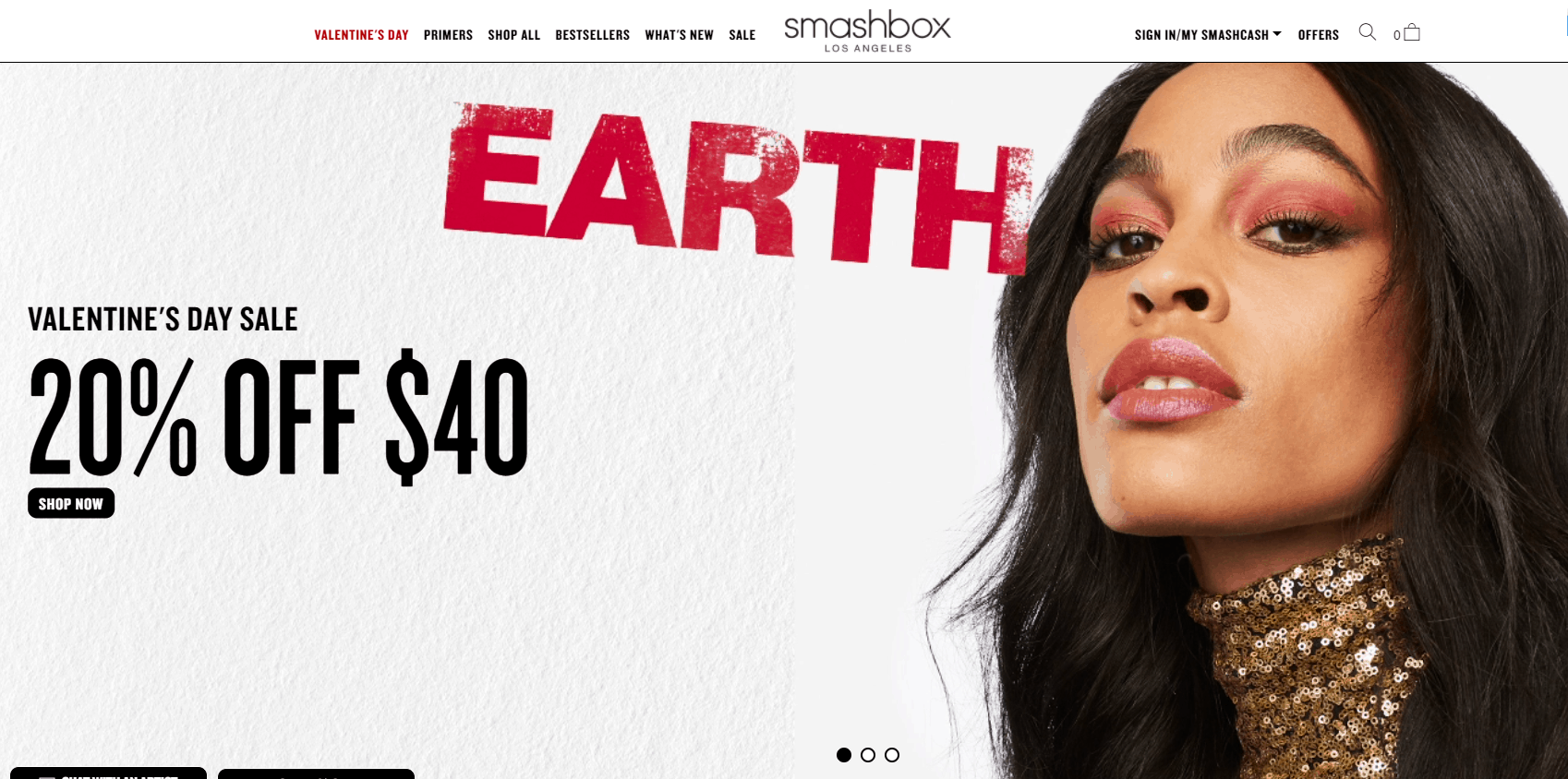 Smashbox折扣码2026 smashbox美国官网情人节特卖精选商品8折+满赠好礼促销美国境内免邮