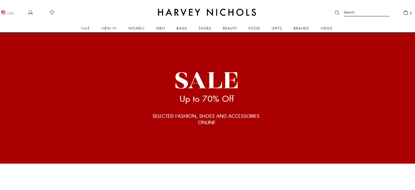 Harvey Nichols优惠码2026 harveynichols官网现有折扣区低至3折再来男装上新