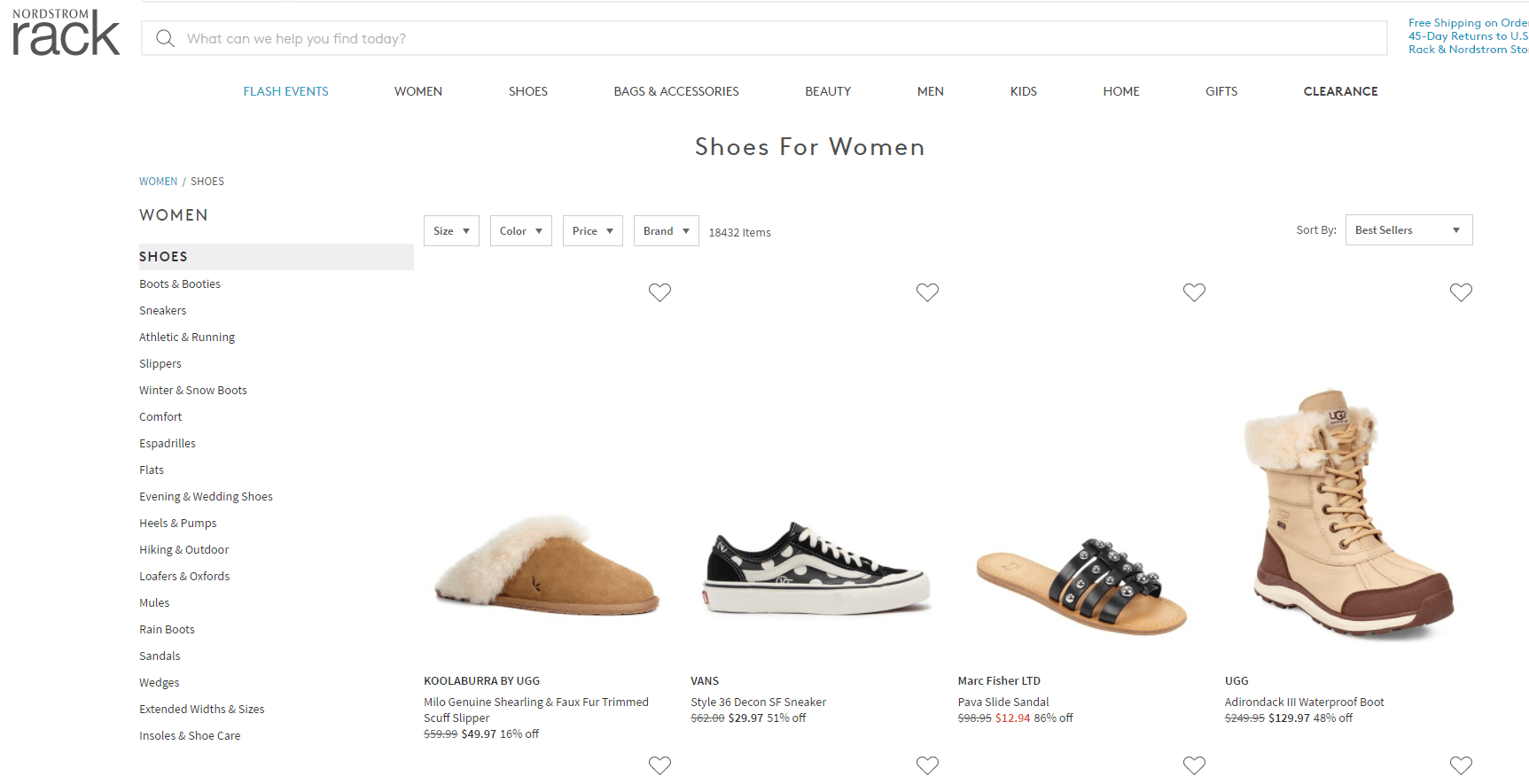 Nordstrom Rack折扣码2026 nordstromrack美国官网大牌美鞋专场低至2折
