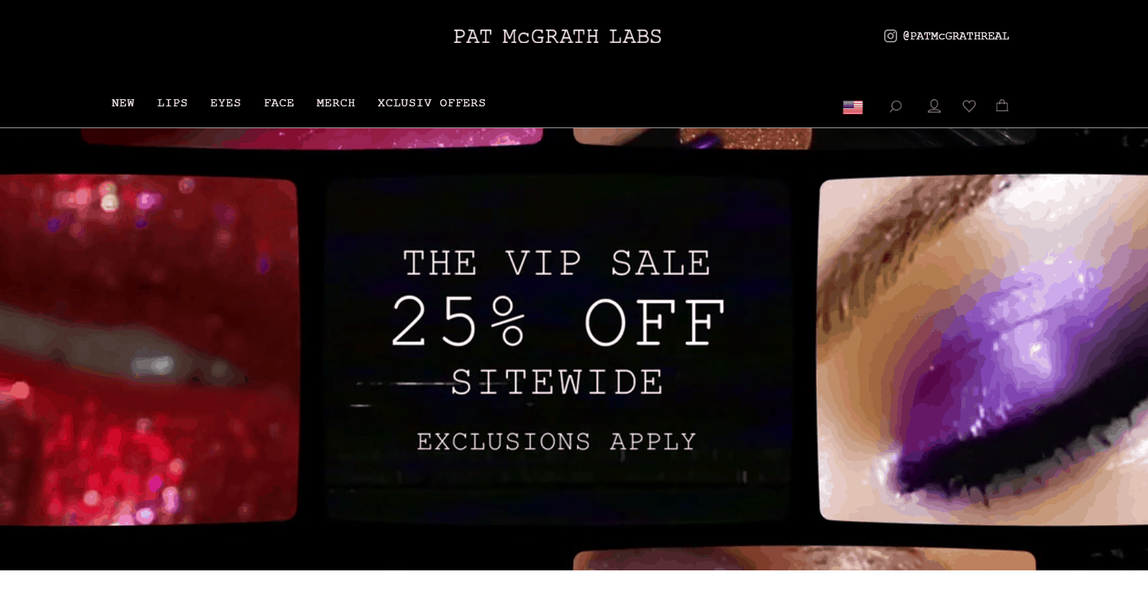 Pat McGrath Labs折扣码2026 patmcgrath美国官网情人节全场无门槛75折+额外9折促销另有精选唇膏一律
