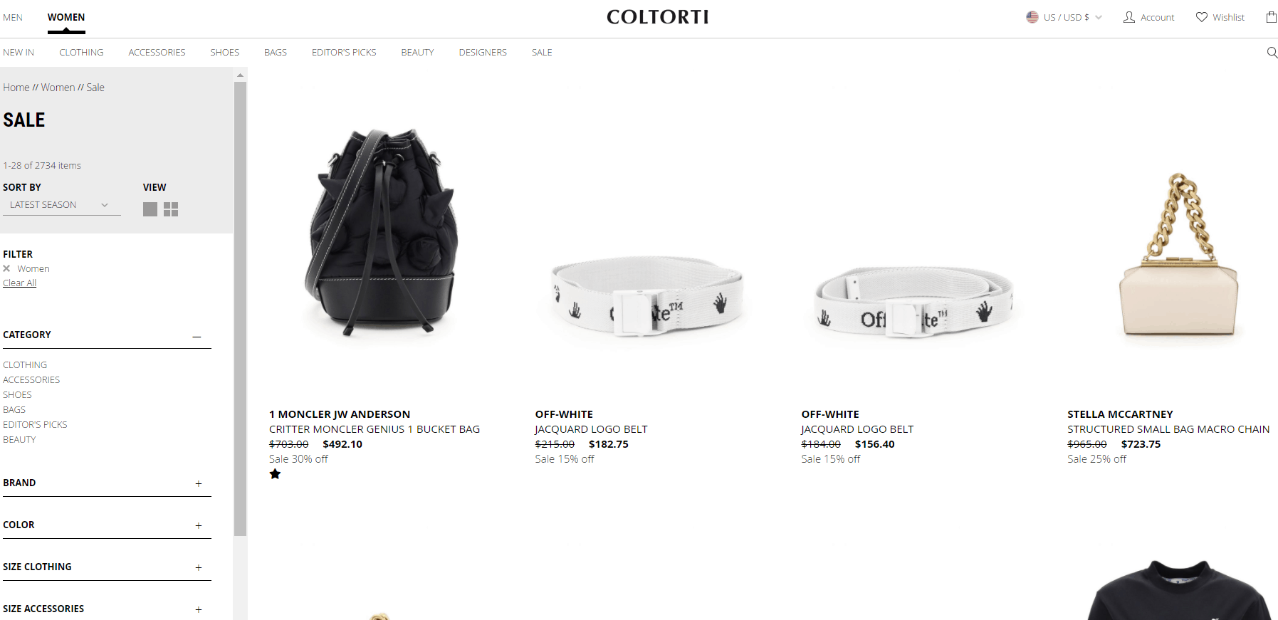 Coltorti Boutique优惠码2026 coltorti美国官网精选商品低至5折+额外75折促销收大牌