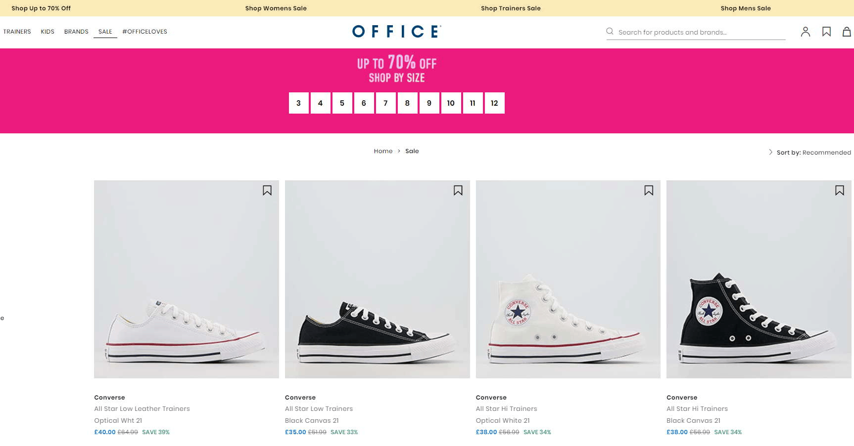 Office Shoes折扣码2026 office英国官网现有折扣区精选鞋款低至3折促销满额免邮