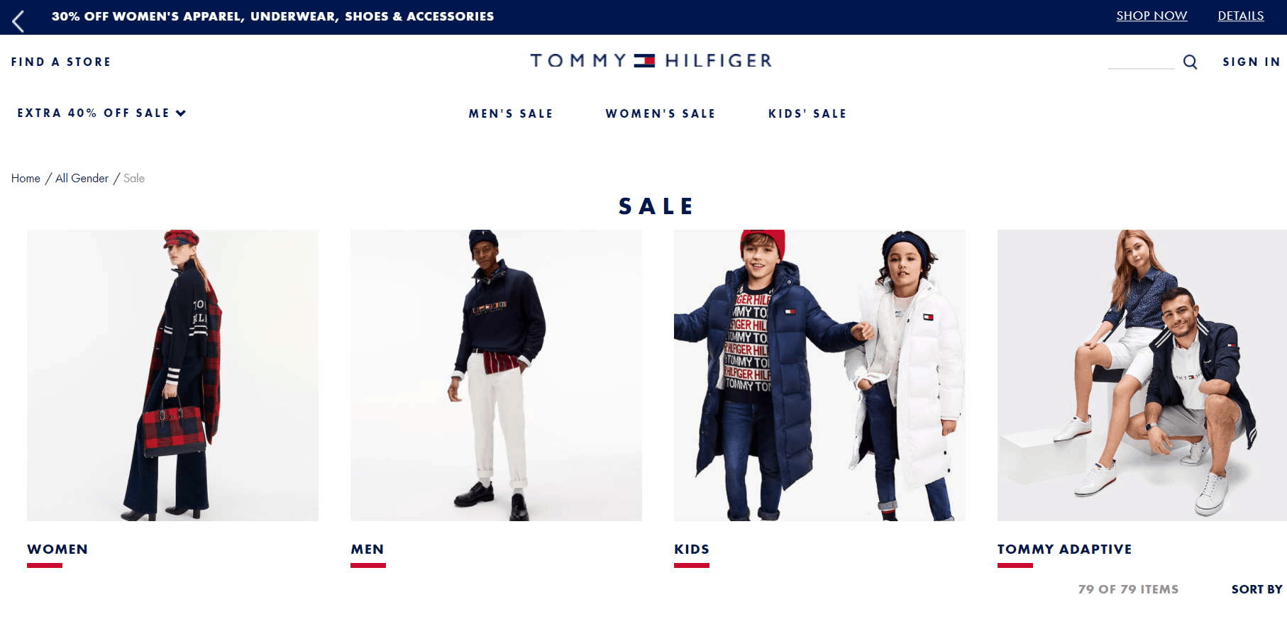 Tommy Hilfiger优惠码2026 tommy美国官网现有折扣区商品额外6折促销满额免邮