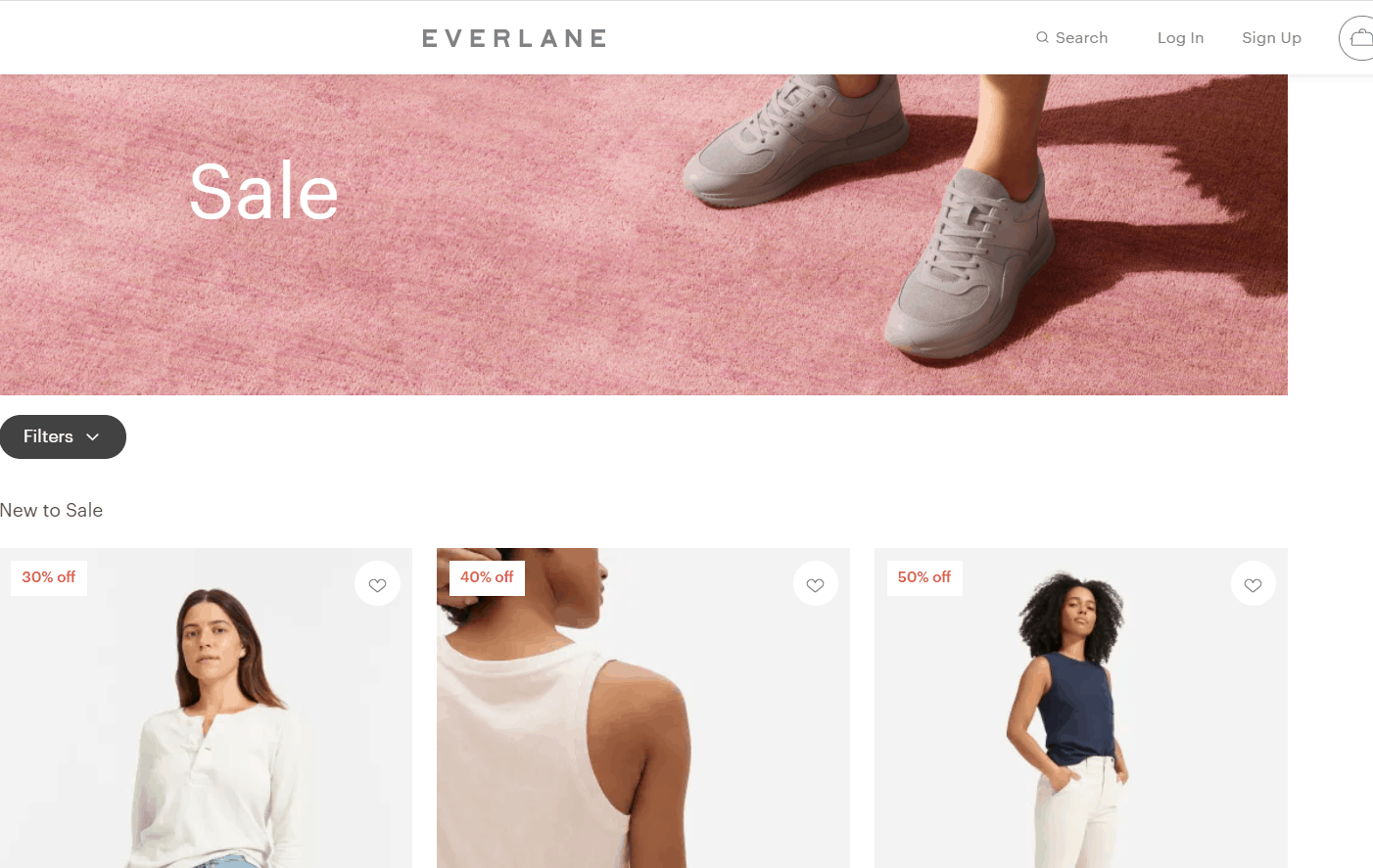 Everlane折扣码2026 everlane美国官网现有折扣区精选商品低至35折促销满额免邮
