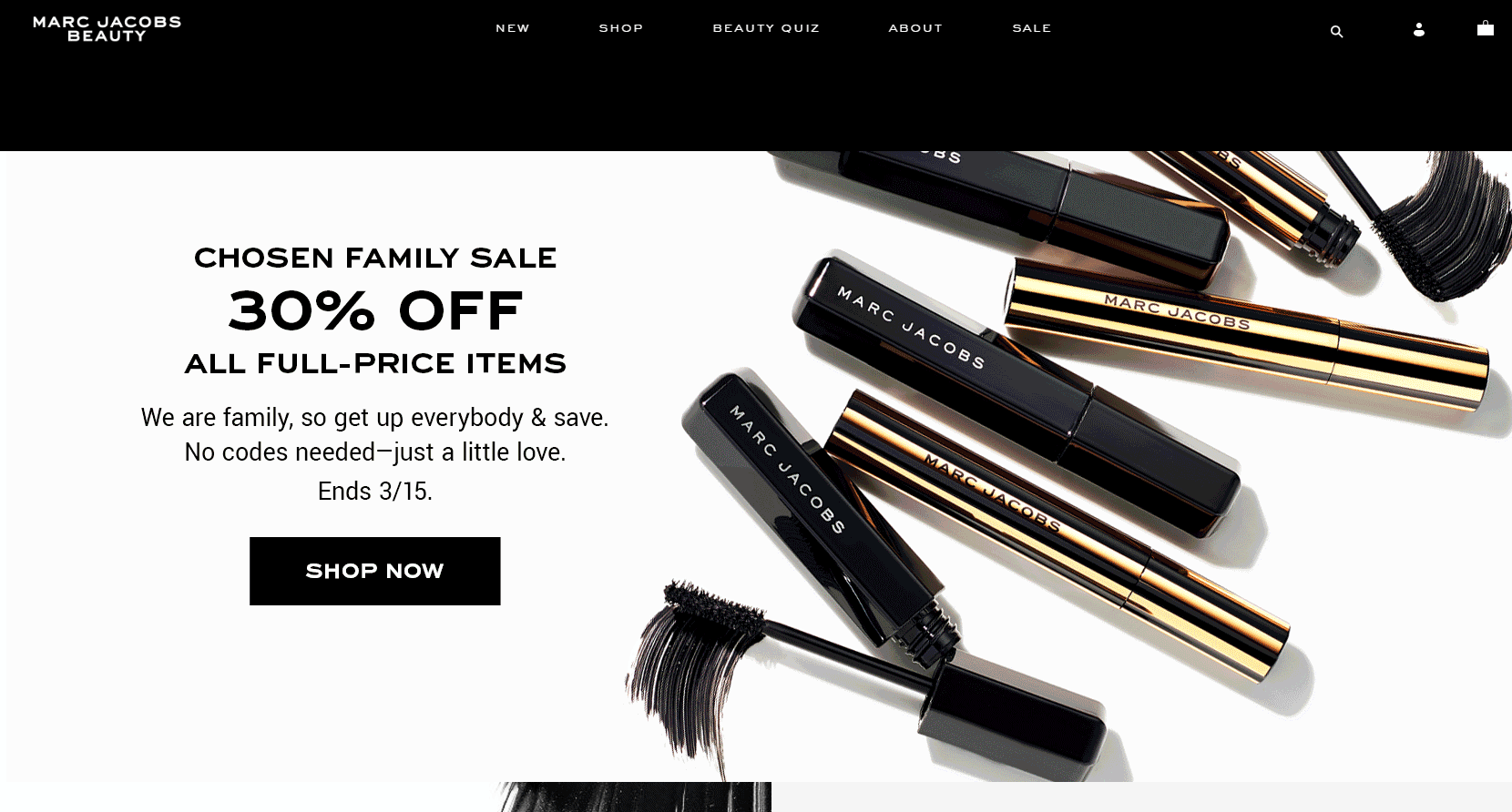 Marc Jacobs Beauty优惠码2026 MarcJacobs美国官网全场美妆额外7折促销美国免邮