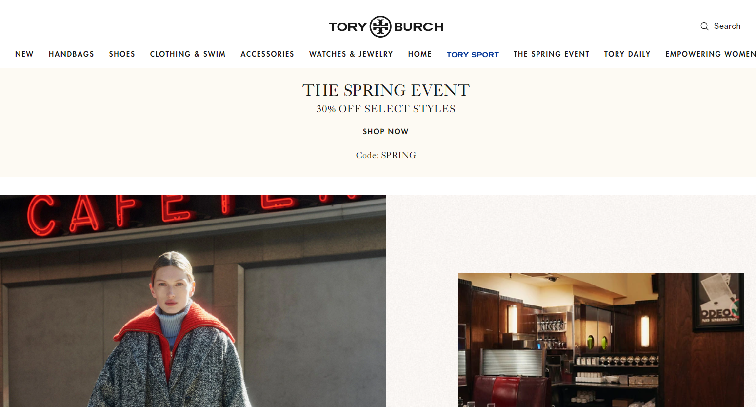 Tory Burch优惠码2026 toryburch美国官网春季满额7折大促美境免邮