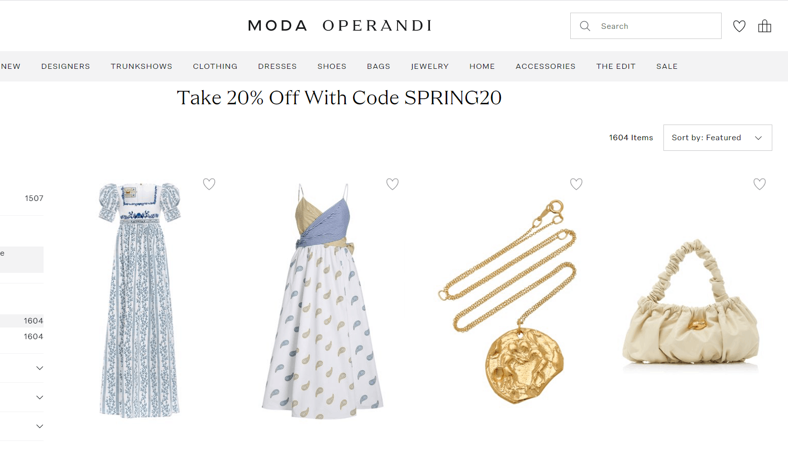 Moda Operandi优惠码2026 modaoperandi美国官网春季大促精选商品8折促销