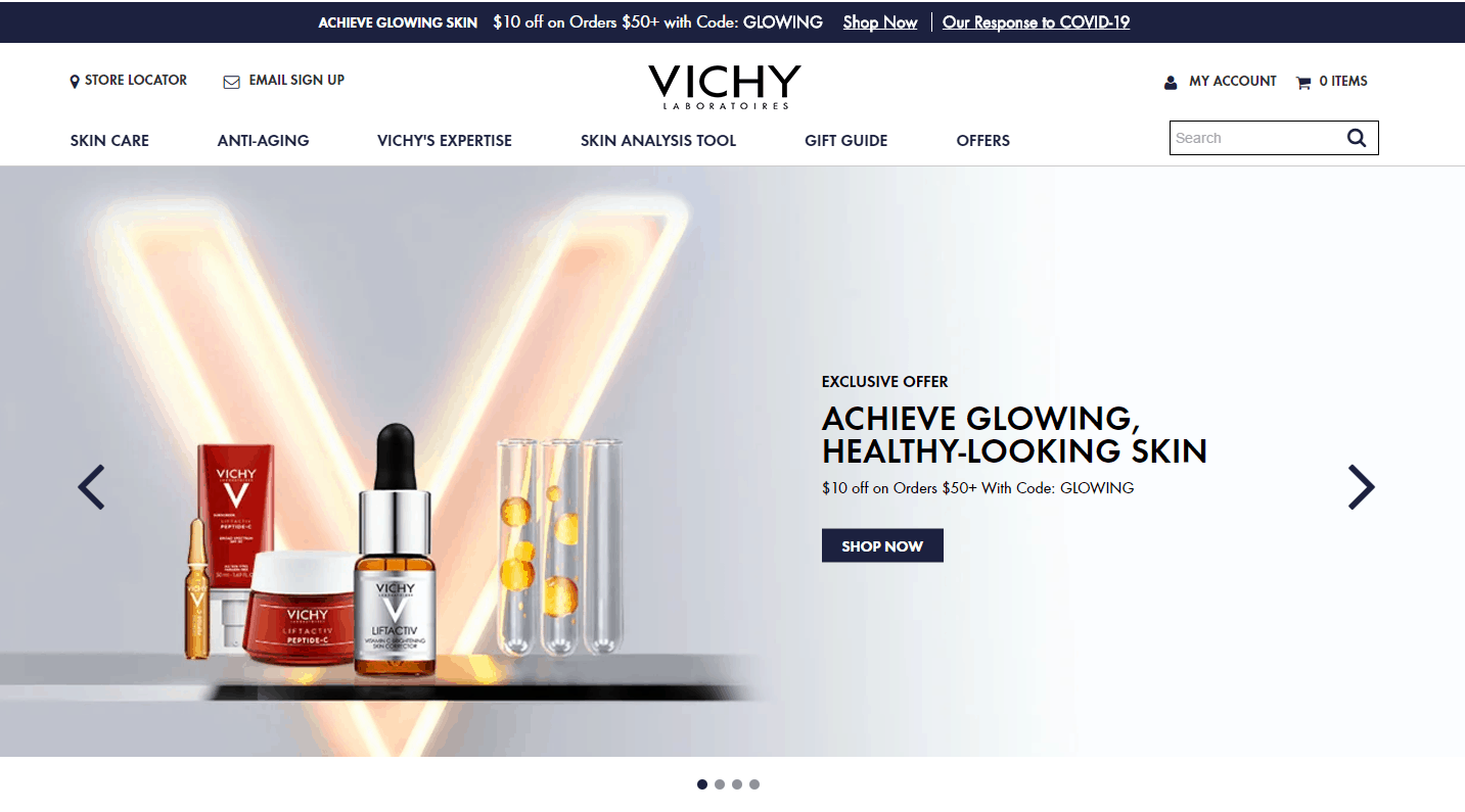 Vichy优惠码2026 薇姿美国官网现有全场护肤满立减促销满额免邮
