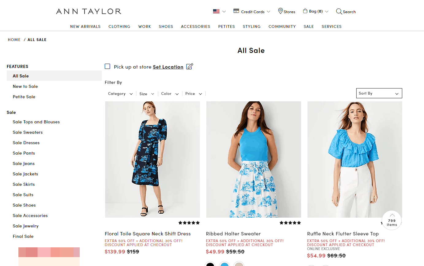 Ann Taylor折扣码2026 anntaylor美国官网有折扣区服饰低至2折+变相额外35折促销满额免邮