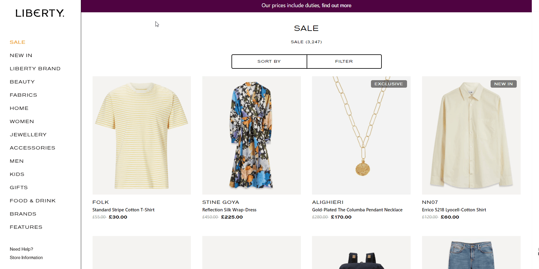 Liberty London优惠码2026 英国libertylondon百货夏季大促精选商品低至5折