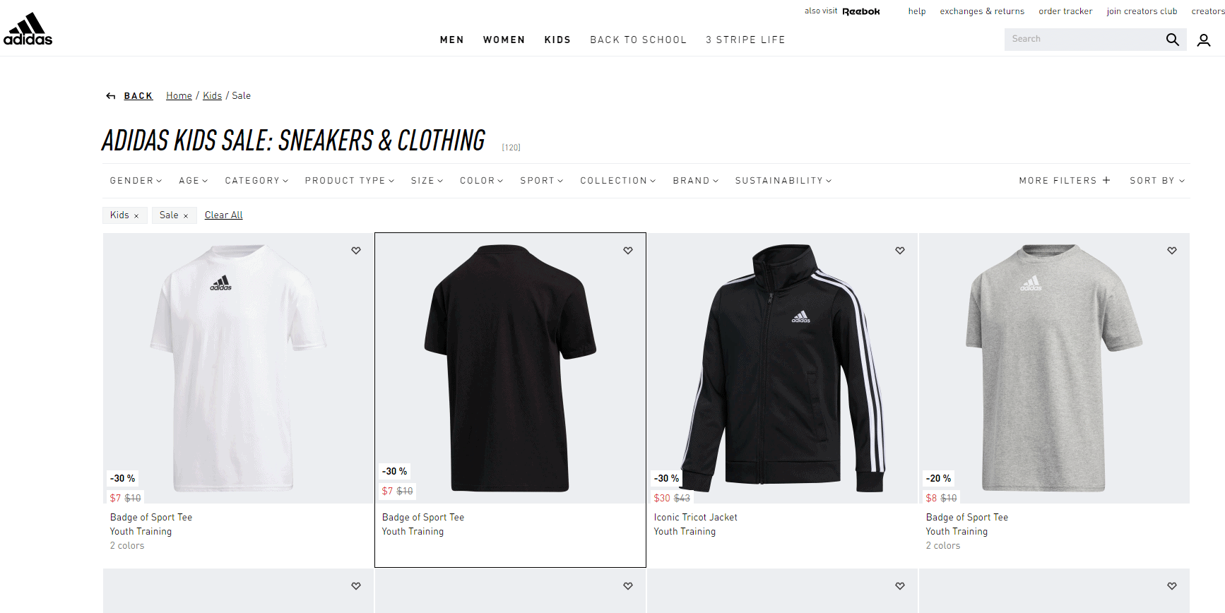 Adidas优惠码2026 阿迪达斯美国官网童装童鞋热卖低至5折促销美国免邮