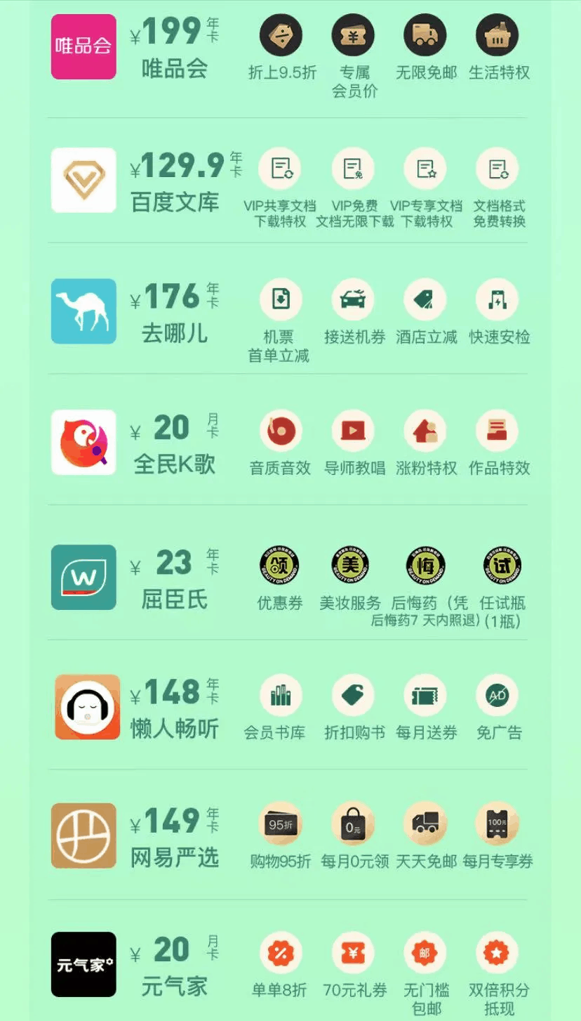 qq音乐联合会员活动2021-qq音乐豪华绿钻联合会员,买1得17,京东PLUS/唯品会/百度网盘…-图片5