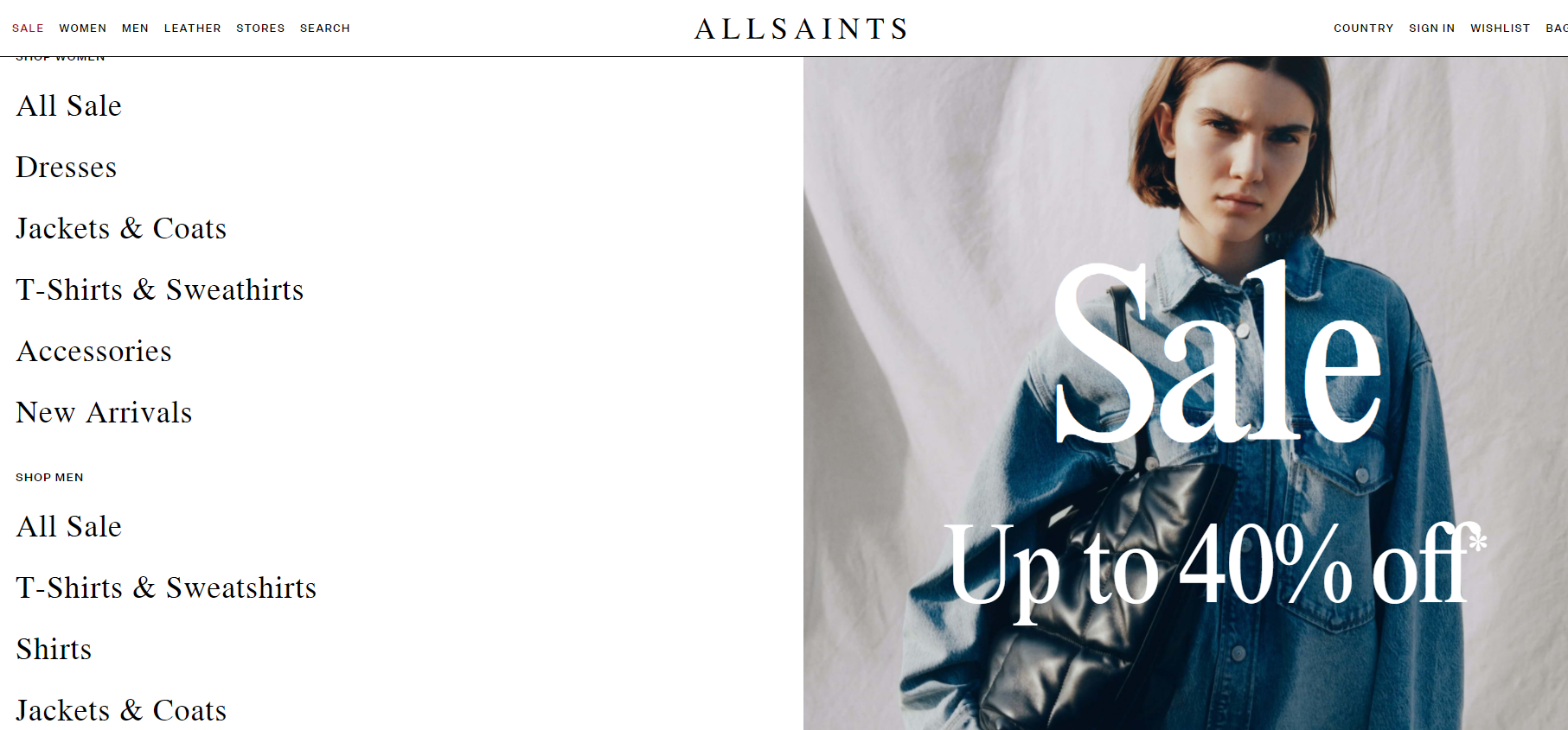 Allsaints折扣码2026 allsaints美国官网全场低至6折促销满额免邮