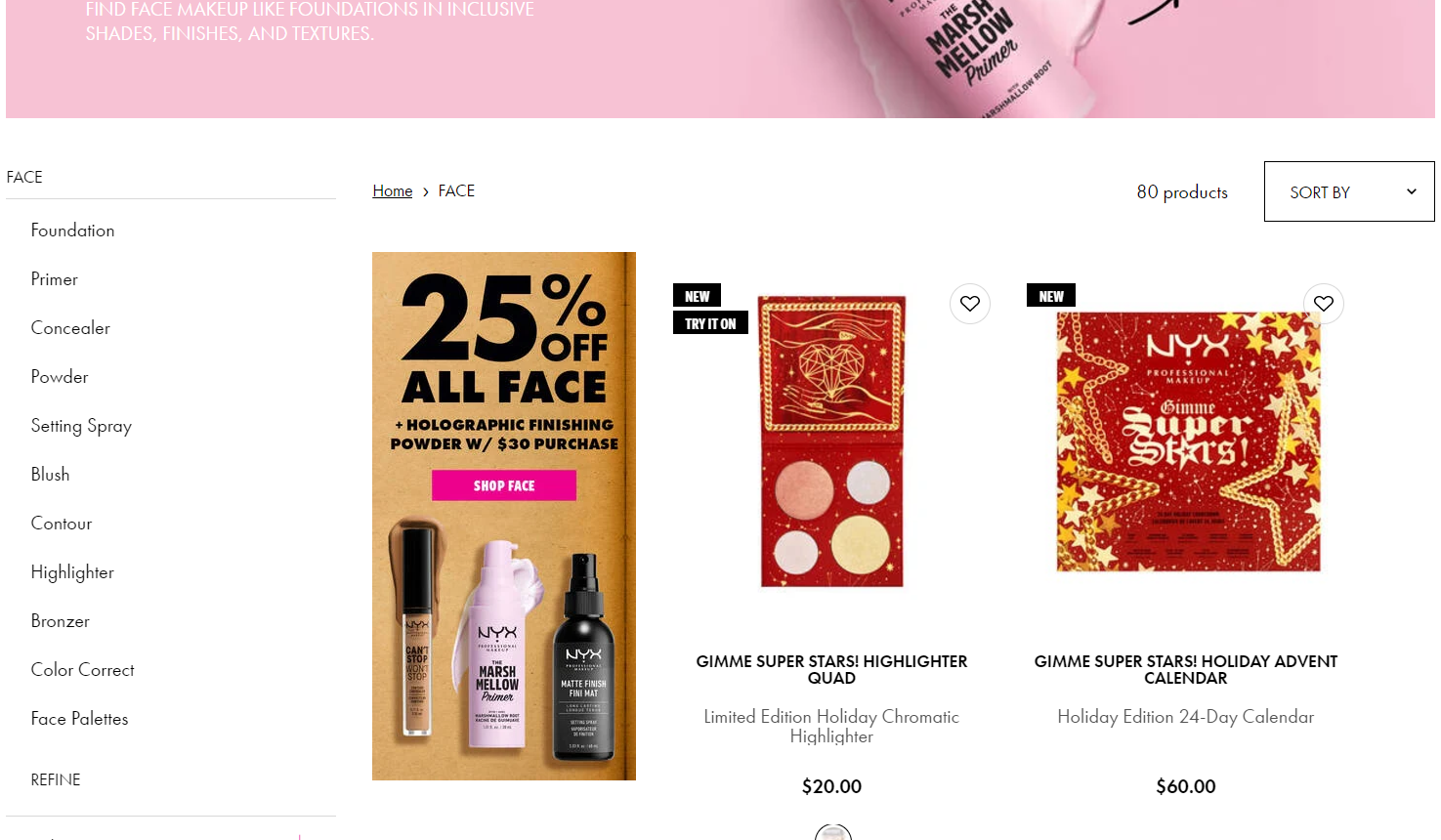 NYX cosmetics优惠码2026 nyx美国官网精选彩妆产品无门槛75折促销满额免邮